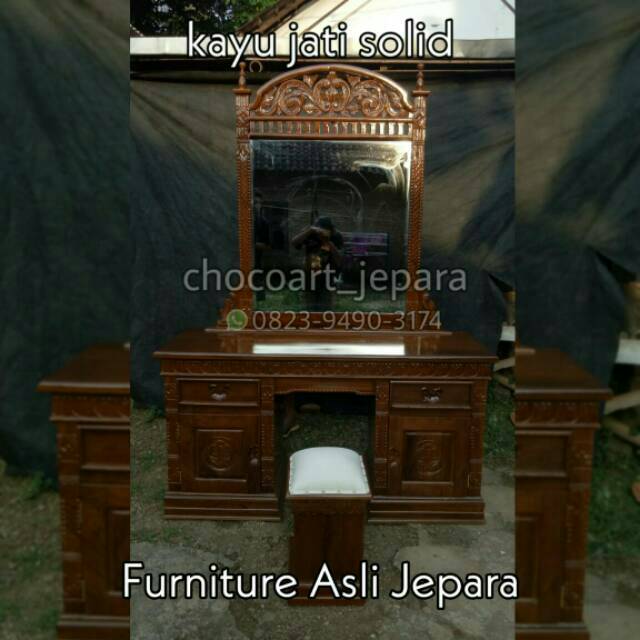 Meja rias rahwana/ tolet rahwana/ meja rias jati/ tolet jati/ meja rias jati/ meja rias minimalis