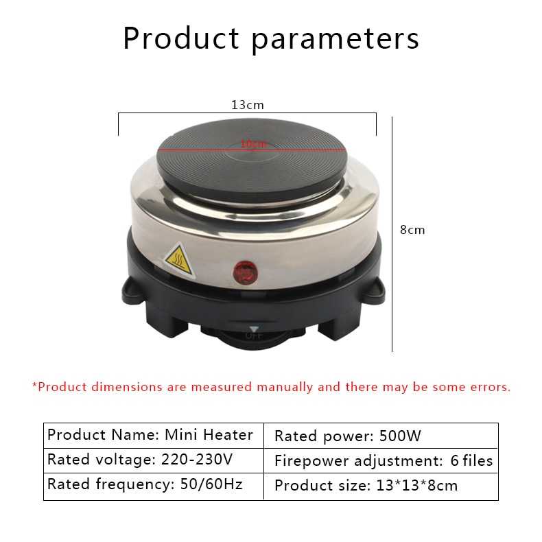 YONG QIAN Pemanas Kopi Susu Air Minuman Heater Stove Pot 500W - YQ-105