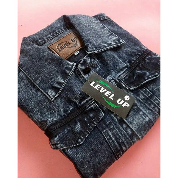 Jaket Jeans Sandwash Blue