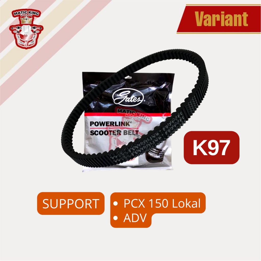 Vanbelt V belt Fanbelt PCX 150 lokal CBU Thailand ADV Gates Powerlink Made in Thailand