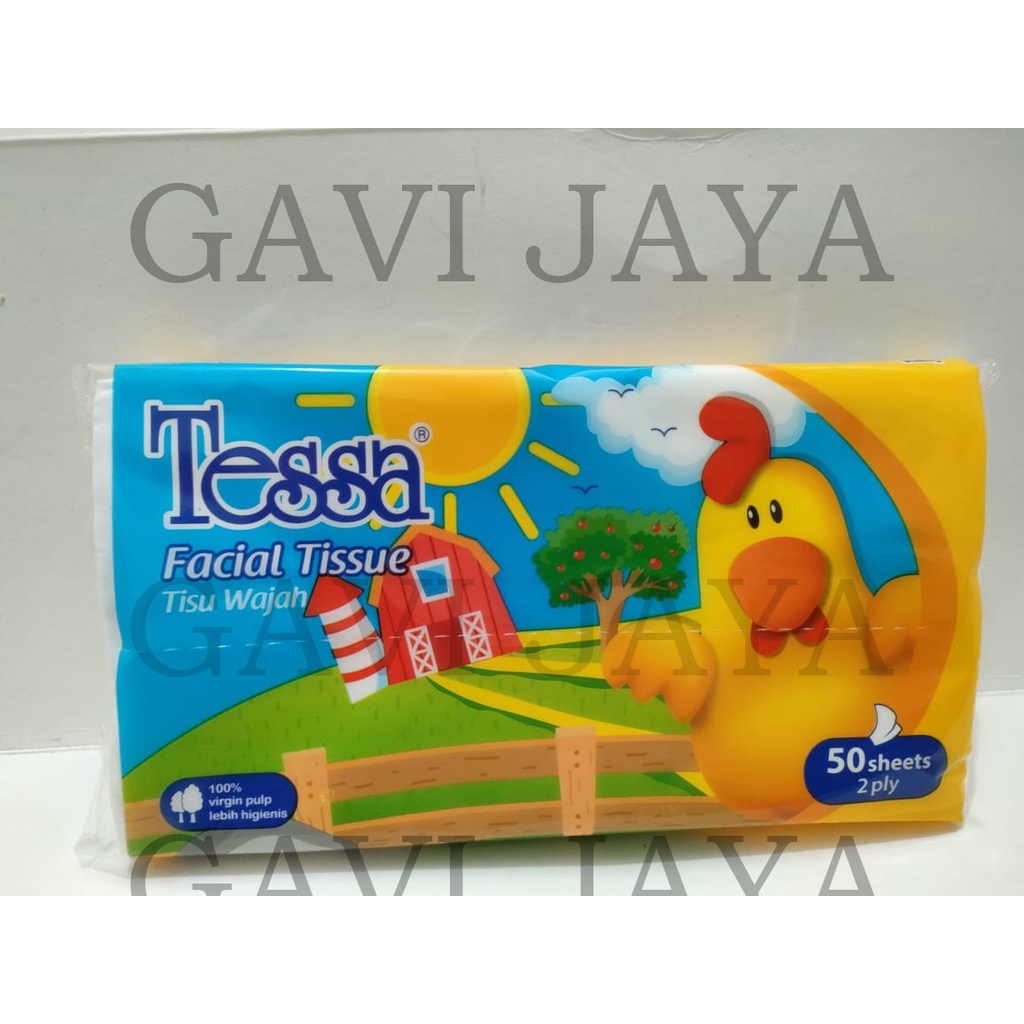 TISSUE TESSA TRAVEL PACK HEWAN 50 SHEET