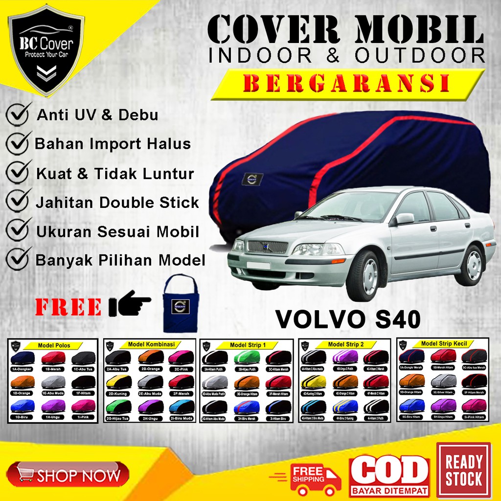 Body Cover Mobil Volvo S40 / Sarung Mobil Volvo S40 / Selimut Mantel Pelindung Jas Mantol Kerudung Tutup Penutup Sedan Volvo S40 Outdoor