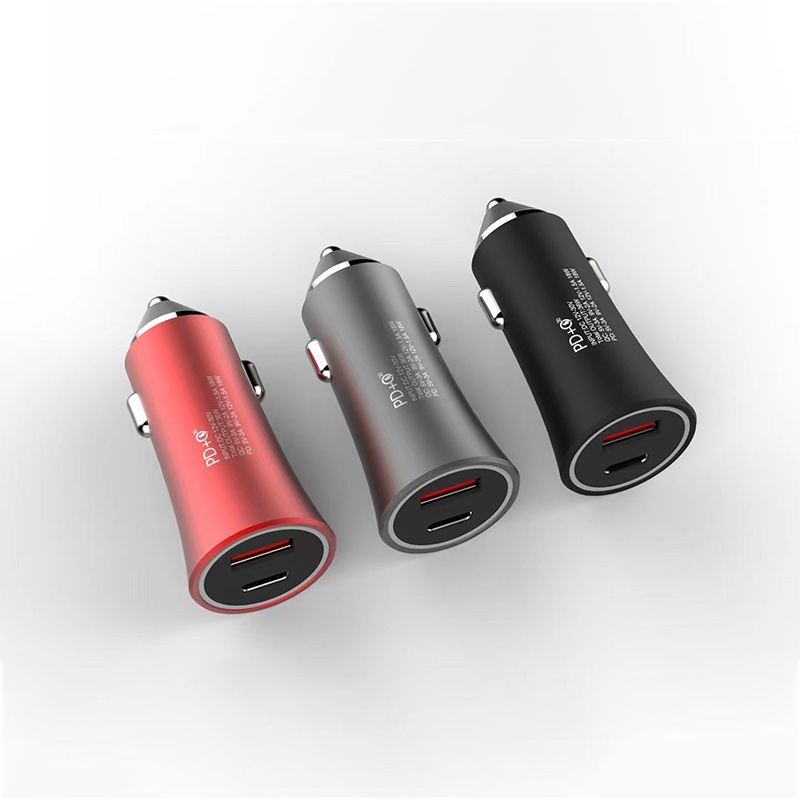 【CC012】 Fxing JHY-09 Car Charger Super Fast Charging 45W USB + PD Ports USB Type C QC3.0 PD3.0 Mobil Pengisi Daya Handphone Universal IOS iPad