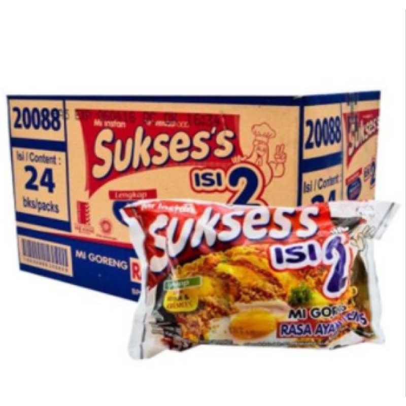 

mie goreng sukses rasa ayam kremes 133 gr (1 dus isi 24)