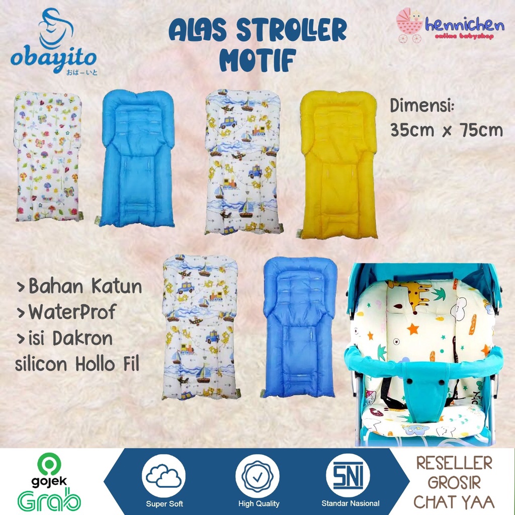 OBYTOBI BY OBAYITO ALAS STROLLER KERETA BAYI MOTIF WATERPROOF