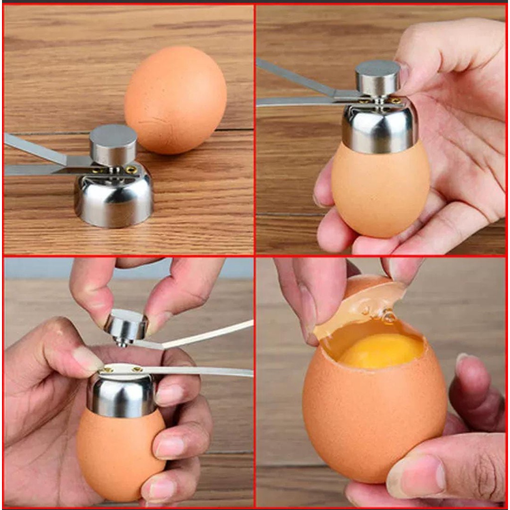 Alat Pemecah Telur Egg Topper Hiasan Masak Alat Dapur Pembuka Cangkang