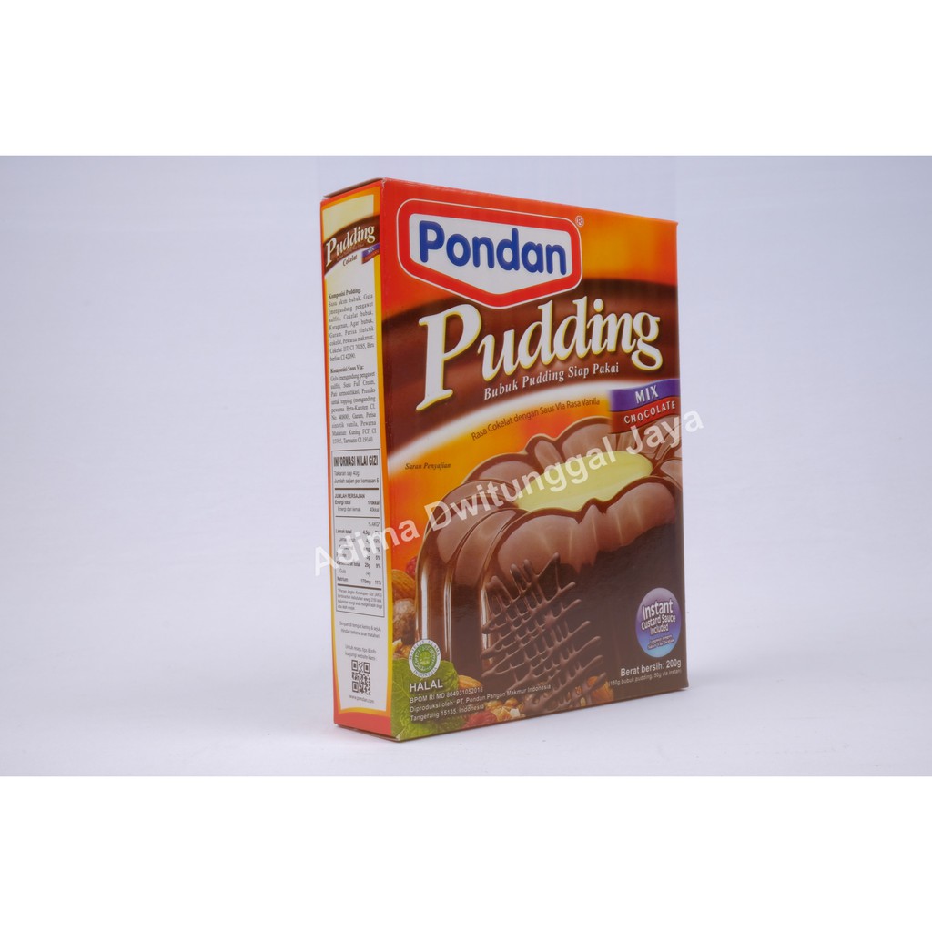 Pondan Pudding Chocolate / Pondan Pudding Cokelat 200 gr