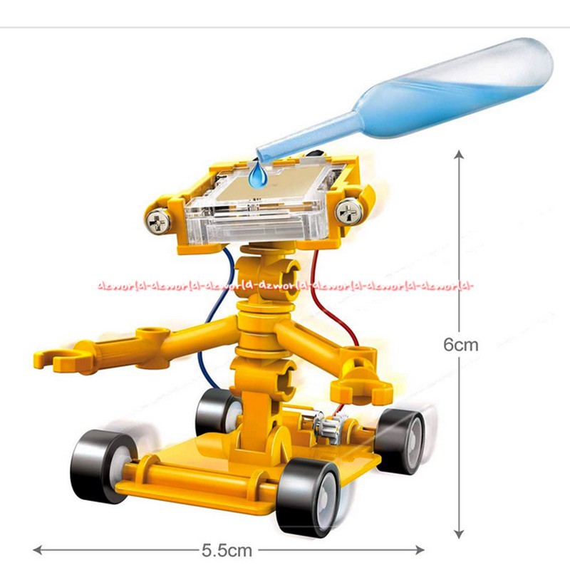 Green Science Salt Powered Robot Kit Robot DIY Membuat Robot Tentang nilai sumber daya alternatif