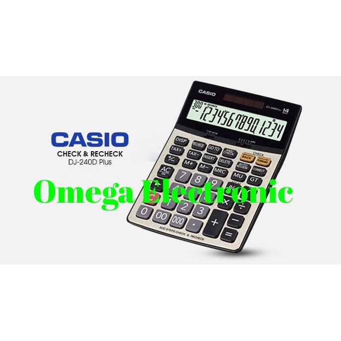 

CASIO CALCULATOR CHECK & CORRECT DJ-240DPLUS - KALKULATOR MEJA DESKTOP - CUCI GUDANG LHOOO