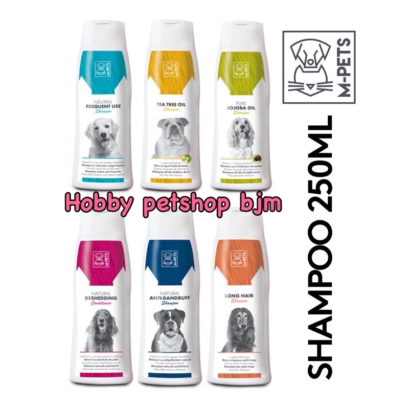 Shampo anjing mpets dog shampoo 250ml m-pets flea thick ketombe gatal dandruff normal sensitive