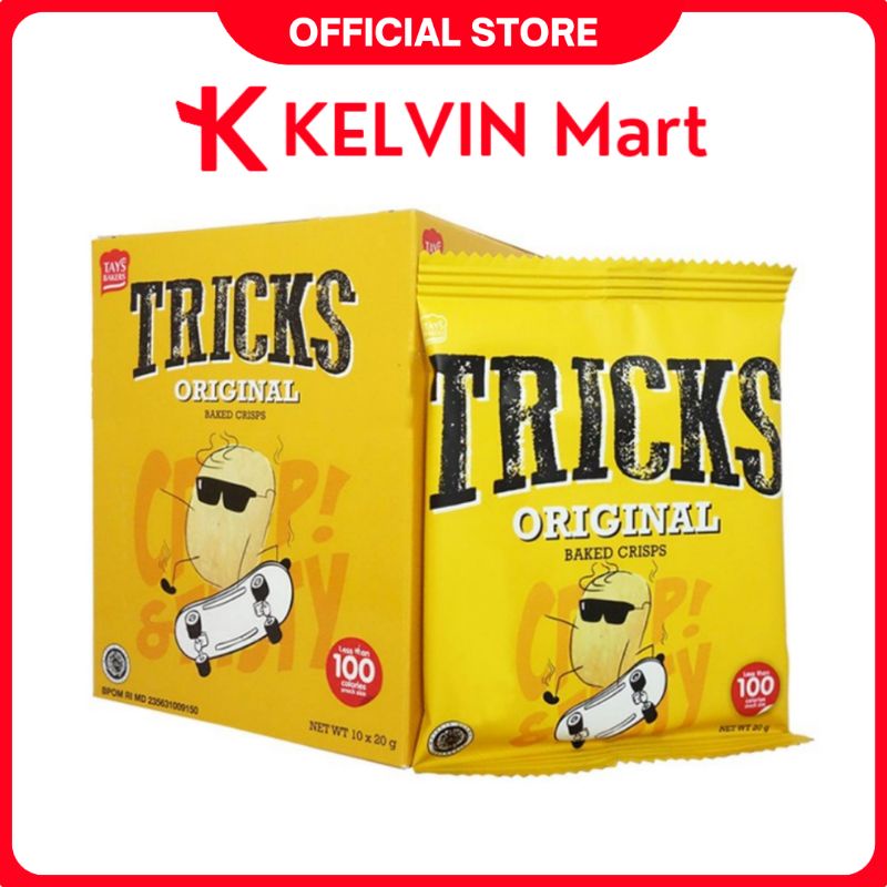 

Tricks Kentang Original Baked Crisps Potato pck 1 isi 10 pcs | KELVIN Mart