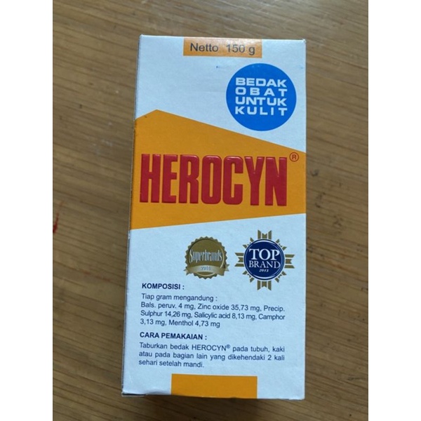 HEROCYN BEDAK TABUR UNTUK OBAT KULIT ISI 150 GRAM