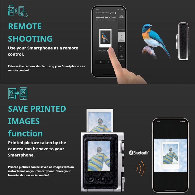 Fujifilm Instax Mini Evo Fuji Instant Camera Mini Evo Garansi Resmi-2