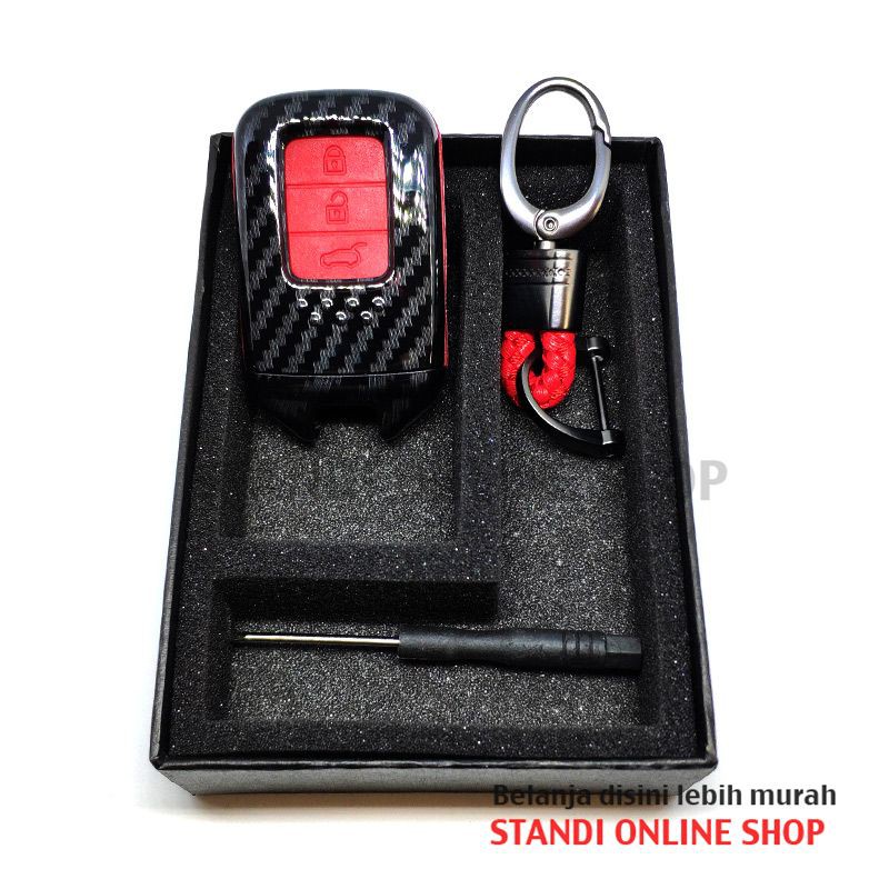 Cover Smartkey Sarung Kunci Remote Smartkey Honda CRV CR-V Turbo Merah