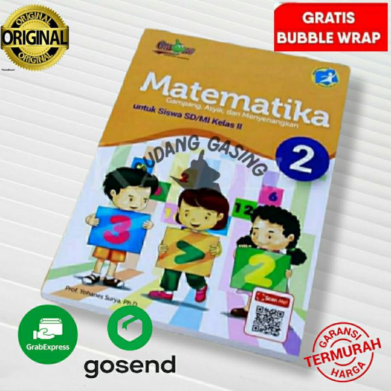 Buku Matematika GASING SD 2 Kurikulum 2013 k13 Karangan Prof. Yohanes Surya Ph.D