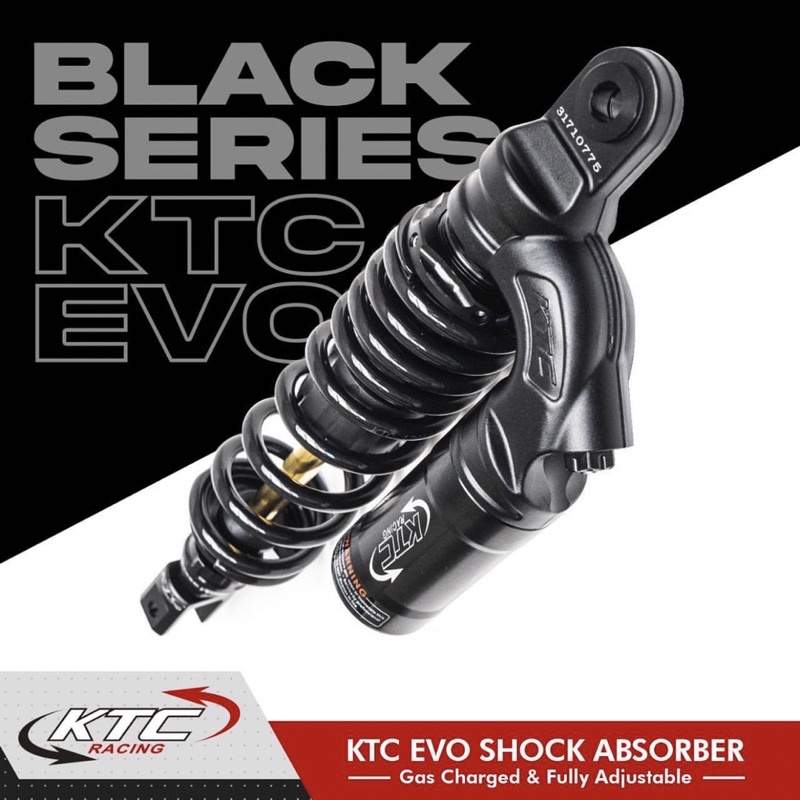 Shock KTC Racing Evo Double Klick Double Shock Matic Bebek Shockbreaker Tabung Atas Bebek 280mm 320mm 340mm NMax Old New Aerox155 Old New PCX 150 160 FOURSIX_46