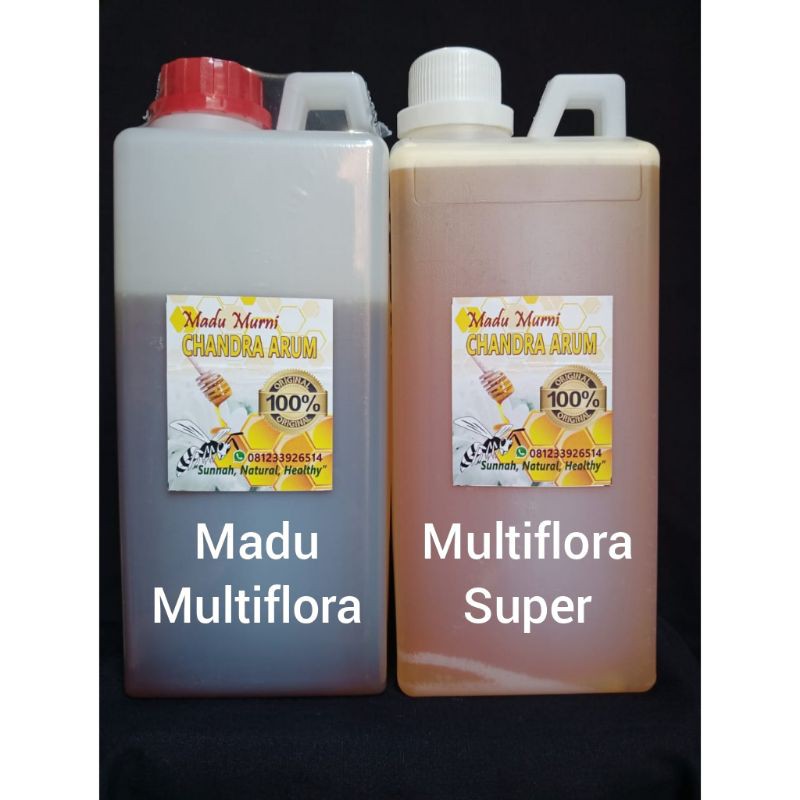 

Madu Multiflora Super 1 kg dan 1 liter