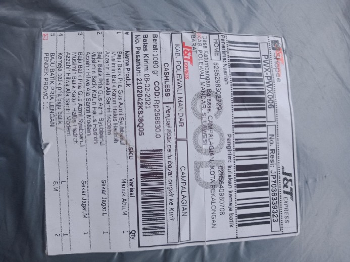 Merak Toska Hem Batik Pria Lengan Pendek Ukuran Reguler M L Xl