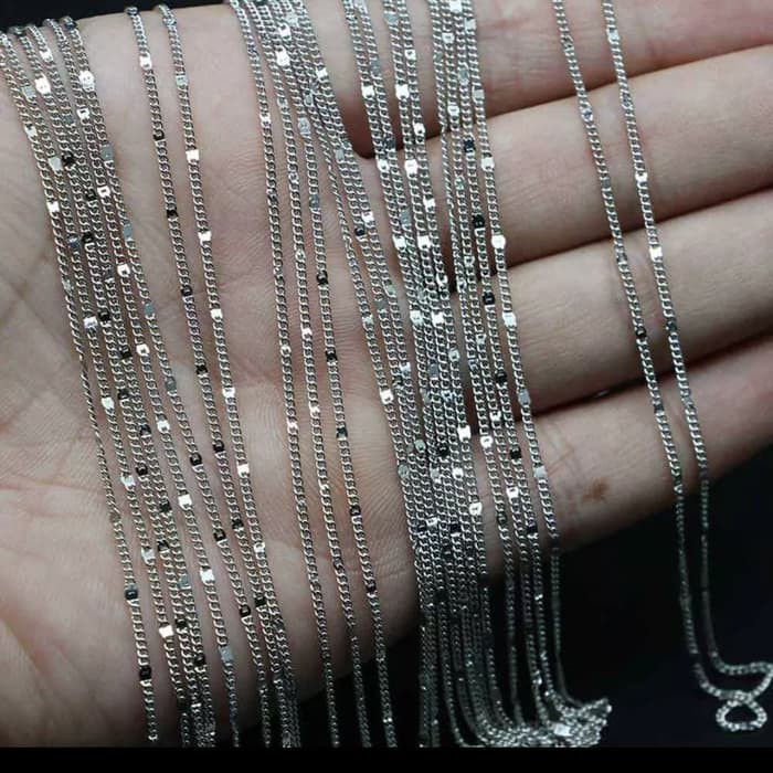 RANTAI KALUNG GELANG  MURAH SET 12PC PREMIUM CRAFT DIY AKSESORIS PERHIASAN