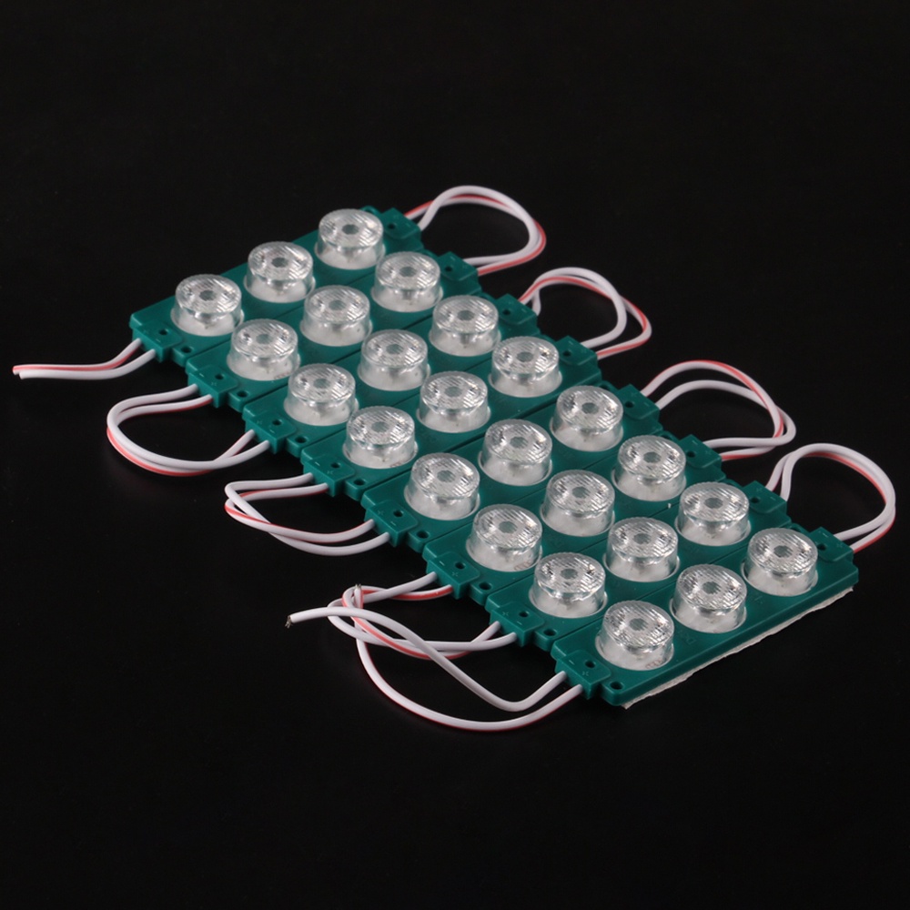 8PCS LAMPU LED MODUL 3MATA SMD DC 12VOLT DAN 24VOLT WATERPROOF 3 MATA 12V 24V Motor Mobil Neon Box