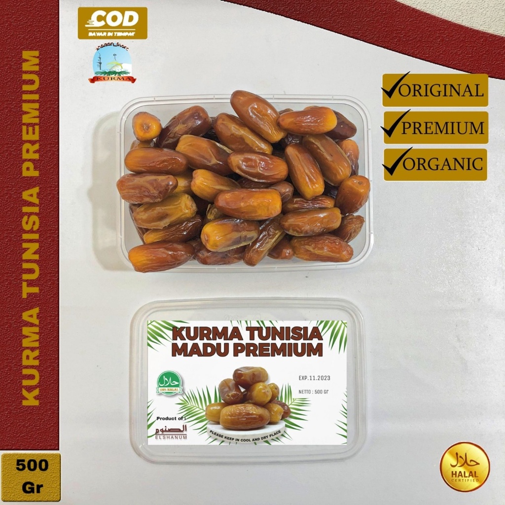 

Kurma Tunisia Madu Premium 500 Gram Toples / Kurma Palm Frutt tanpa tangkai / Kurma Palm Fruit / Kurma Tunis Kurma Sultan / Oleh Oleh Haji Umroh