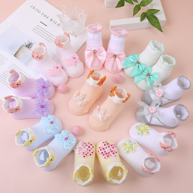 Satu set （5pcs） Kaos Kaki Bayi Newborn Laki-Laki / Perempuan