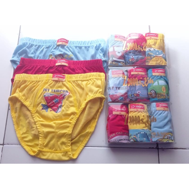 3pcs celana dalam anak Laki-Laki