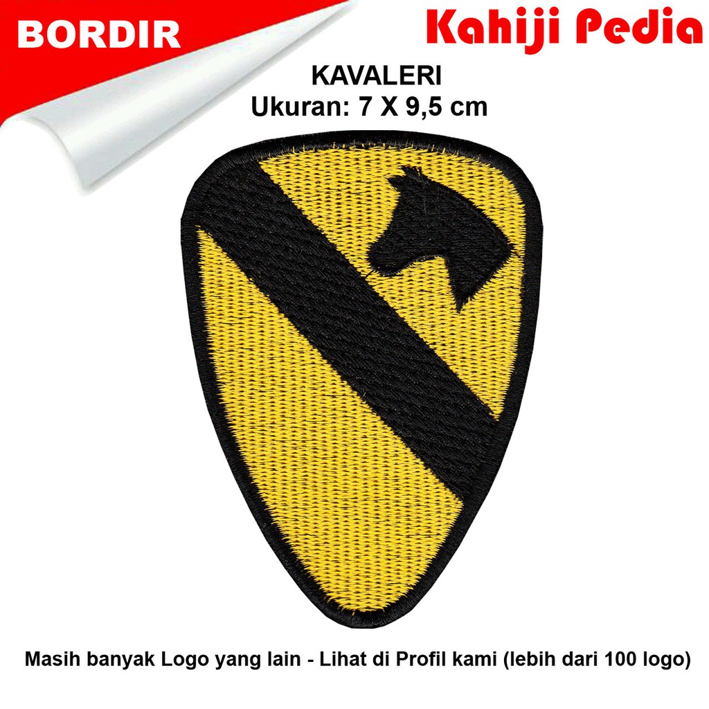 Patch bordir emblem bordir logo kavaleri us army