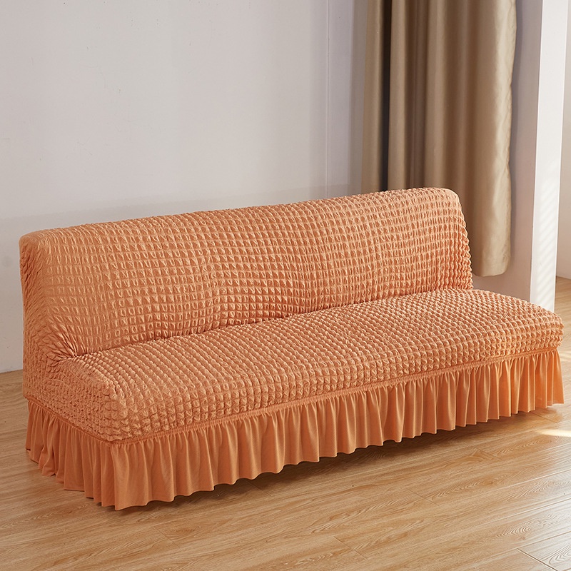 Cover sofa bed Sarung Sofa Bed Elastic Sofa Bed Cover With Skirt / Penutup Sarung Alas SofaBed Elastis Tebal Polos Renda