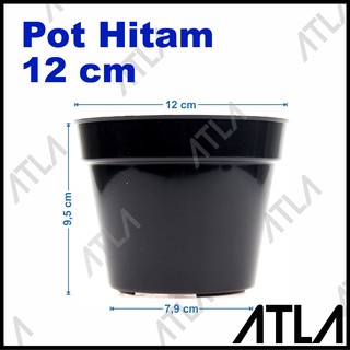  Pot  Plastik 12 cm Bulat Tempat Tanaman Bunga  Hidroponik  