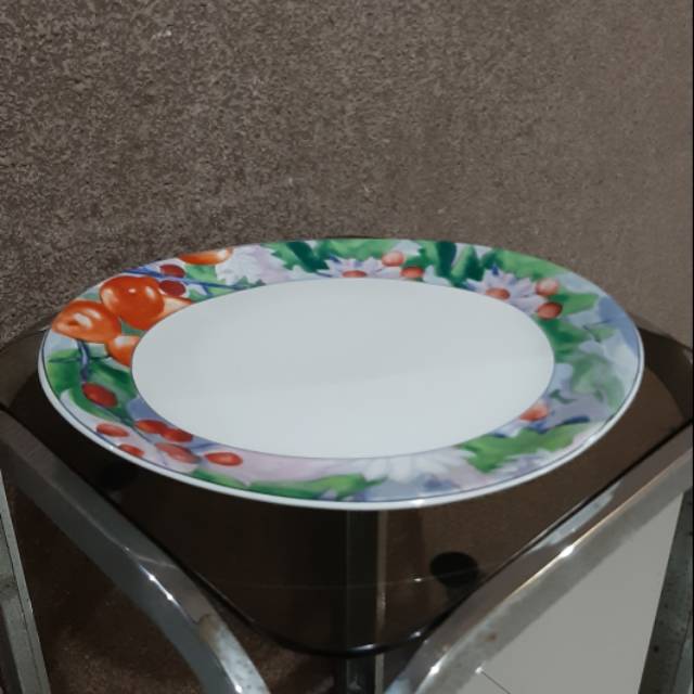 PIRING SAJI KERAMIK OVAL BESAR
