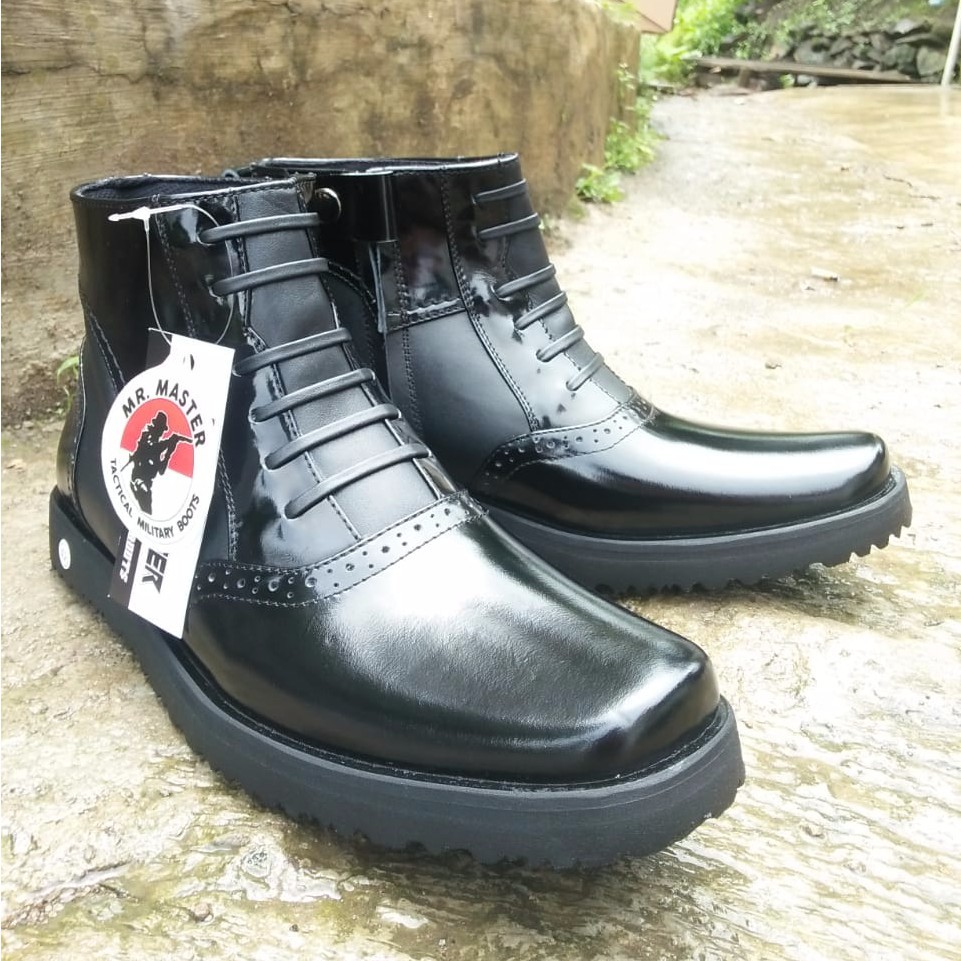 SEPATU PDH KULIT SAPI ASLI MR MASTER SEPATU PDH TNI POLRI SECURITY SATPAM SEPATU PDH PRIA WANITA