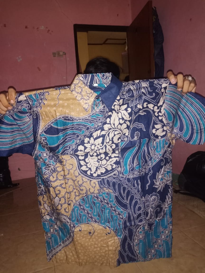 Size S M L Xl Xxl Xxxl Batik Couple Motif Baru Atasan Kantor Seragam Batik Pria Wanita Bluse Hem