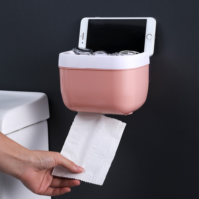 [CTSHOP]Tempat Tissue Toilet WC Dinding Roll Gulung Tempel Dinding Keramik / Kotak Tissue Tempel