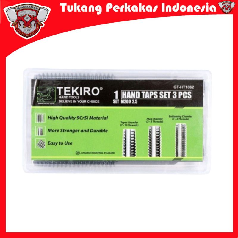 TEKIRO HAND TAP SET 3PCS M20×2, 5