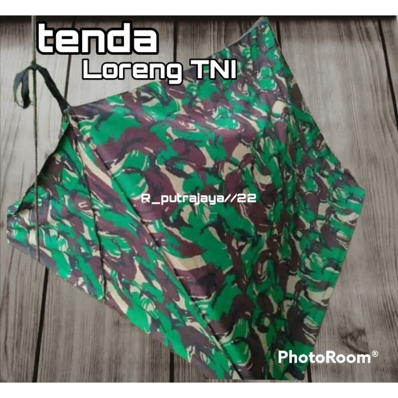 TENDA PERORANGAN TNI/ Militer / Army/ tenda perorangan Loreng TNI