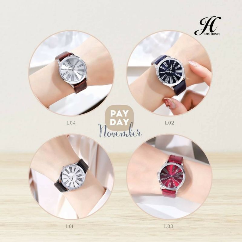 JIMS HONEY JT 8125 Plus Jam Tangan Wanita (Free Exclusive Box)