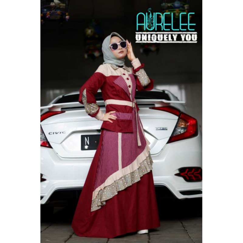 Gamis Aurelee A2112002 Merah
