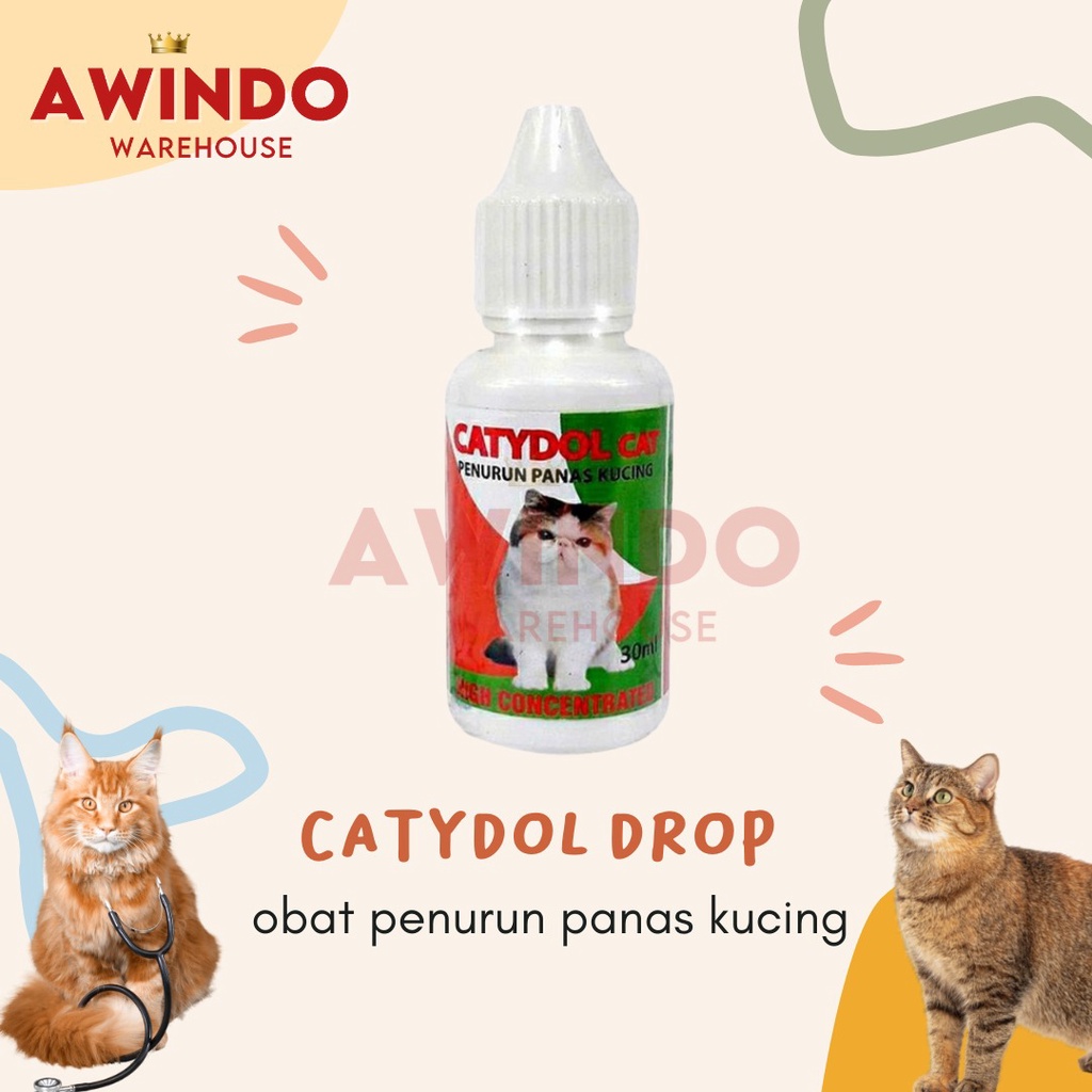 CATYDOL CAT - Obat Kucing Penurun Panas Demam Kucing Kitten Cat CATYDOL