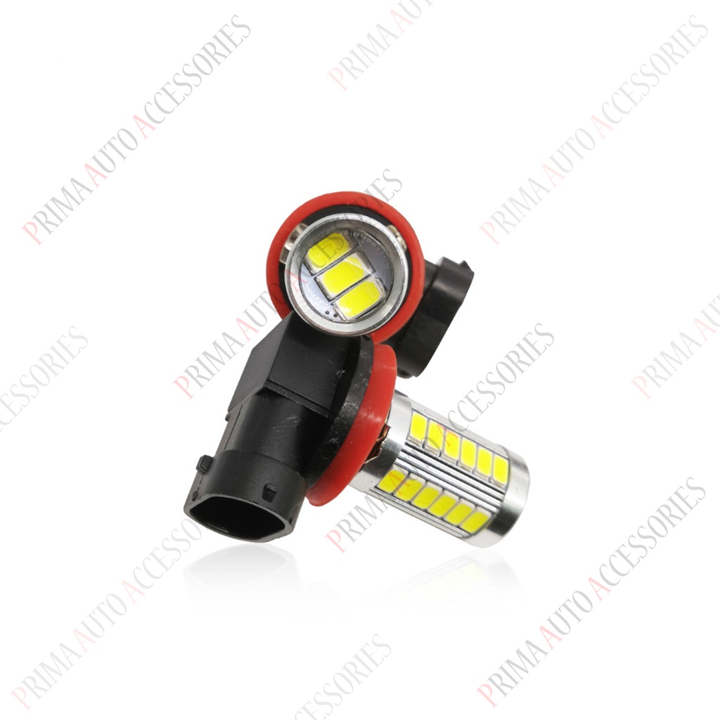 Lampu H11 33 LED Kedip Putih 12 Volt