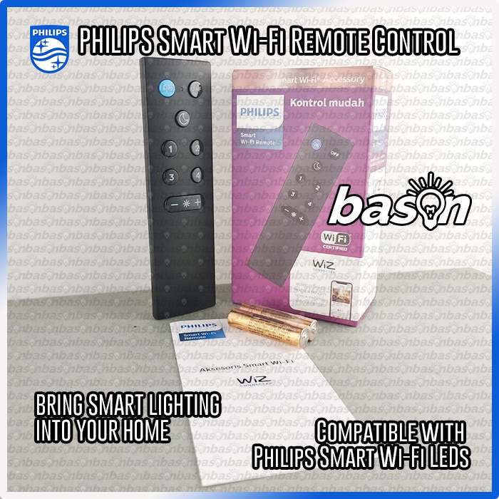 PHILIPS Smart WiFi Remote Control - Wiz Connected accesories termasuk baterai