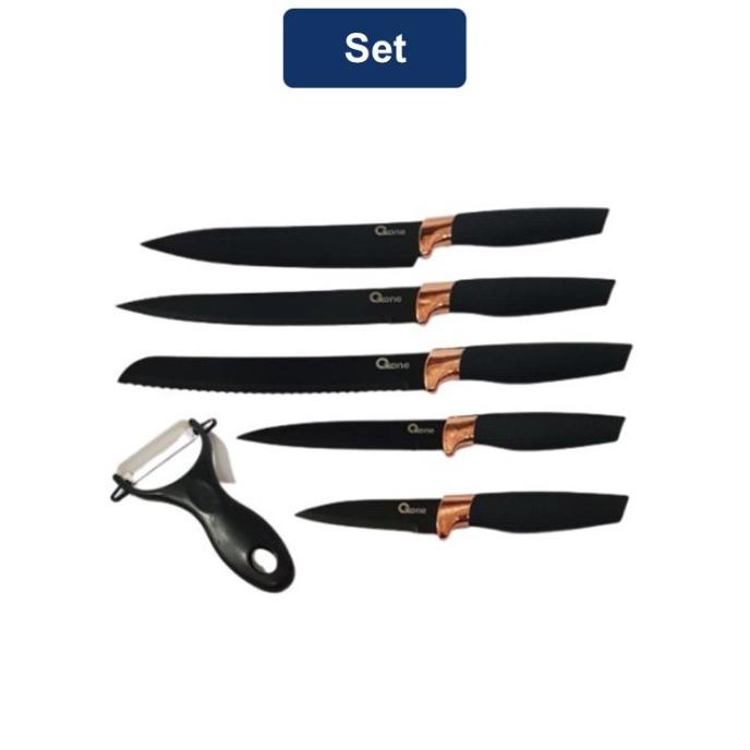 

Oxone Set Pisau Baja / Carbon Knife Set 6 Pcs (Ox609N) Omasfikproject24