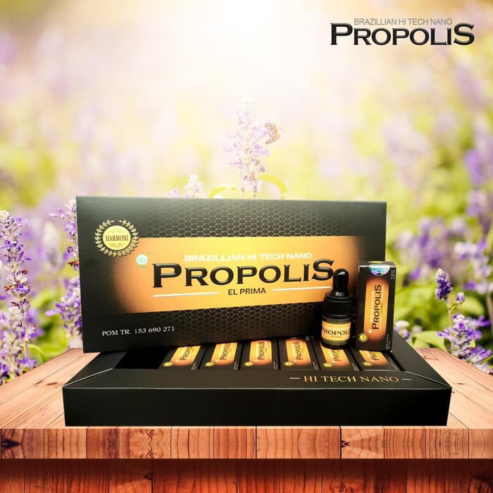 Propolis HiTech Nano Brazillian Harmoni Original Per Box berisi 7 botol  @6ml