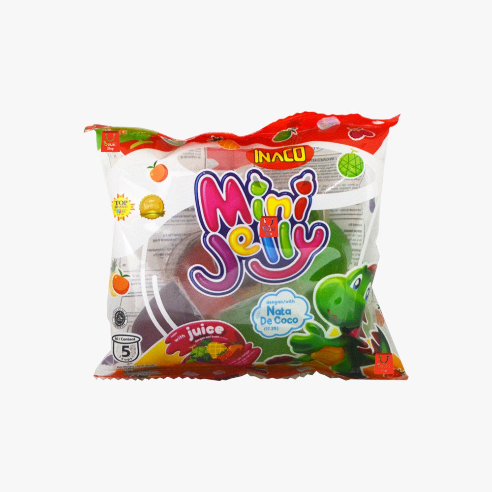 

PACK Inaco Mini Jelly dengan Nata De Coco Isi 5 Cups Aneka Rasa Buah - 75gr