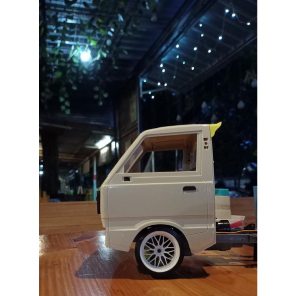 1 set velg drift custom WPL D12 besar 1/10 mainan RC aksesoris drift