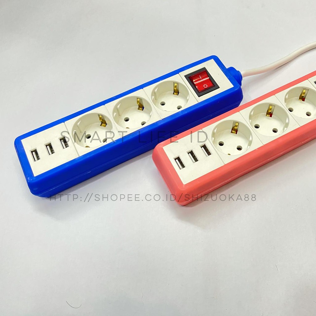 Stop Kontak Colokan Multiguna Multifungsi Kabel Power Socket High Quality Power KY PEN 3 USB PORT PK