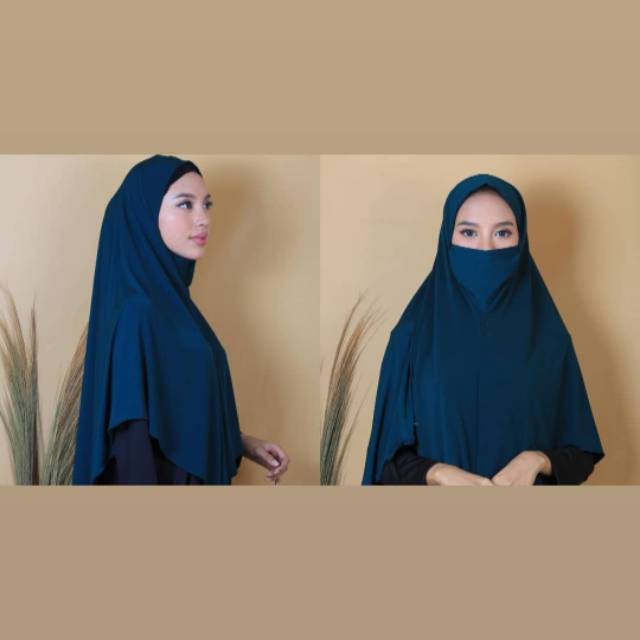 FASHION MUSLIM WANITA - HIJAB NIQAB PLAIN - HIJAB SYAR'I - HIJAB TERLARIS