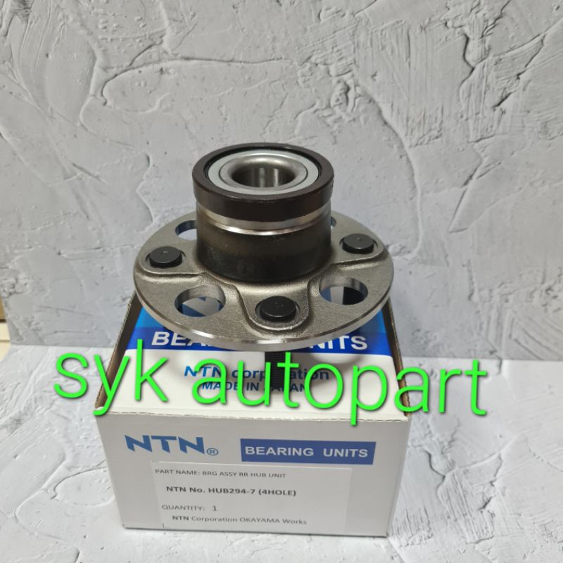 WHEEL HUB 294-3(4HOLE) NTN Bearing Roda belakang Mobilio/jazz old/Brio