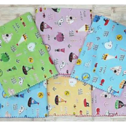 1/2 Lusin Bedong 90, Bedong Kotak / Selimut Bayi Katun Flanel 90 x 90 Jumbo, Super Jumbo 6pcs pernel bayi 110 x 90 bahan katun flanel lembut motif lucu