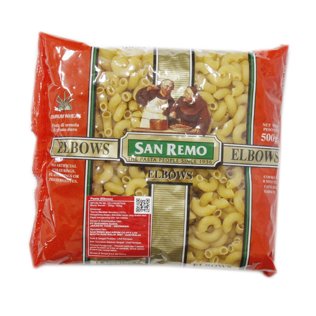 

SAN REMO SP ELBOWS 500G